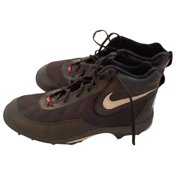 Nike 821021 Men's Size 11 Black Football Cleats sneakers shoes - Picture 1 of 8